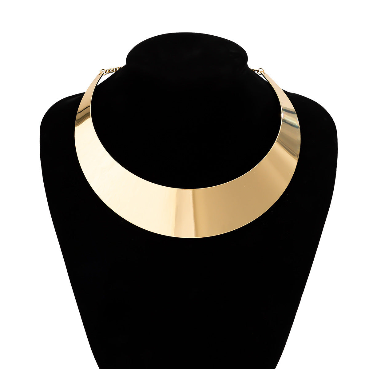 Women Choker Necklace with Modern V Design