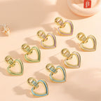 Women’s earrings in modern heart design