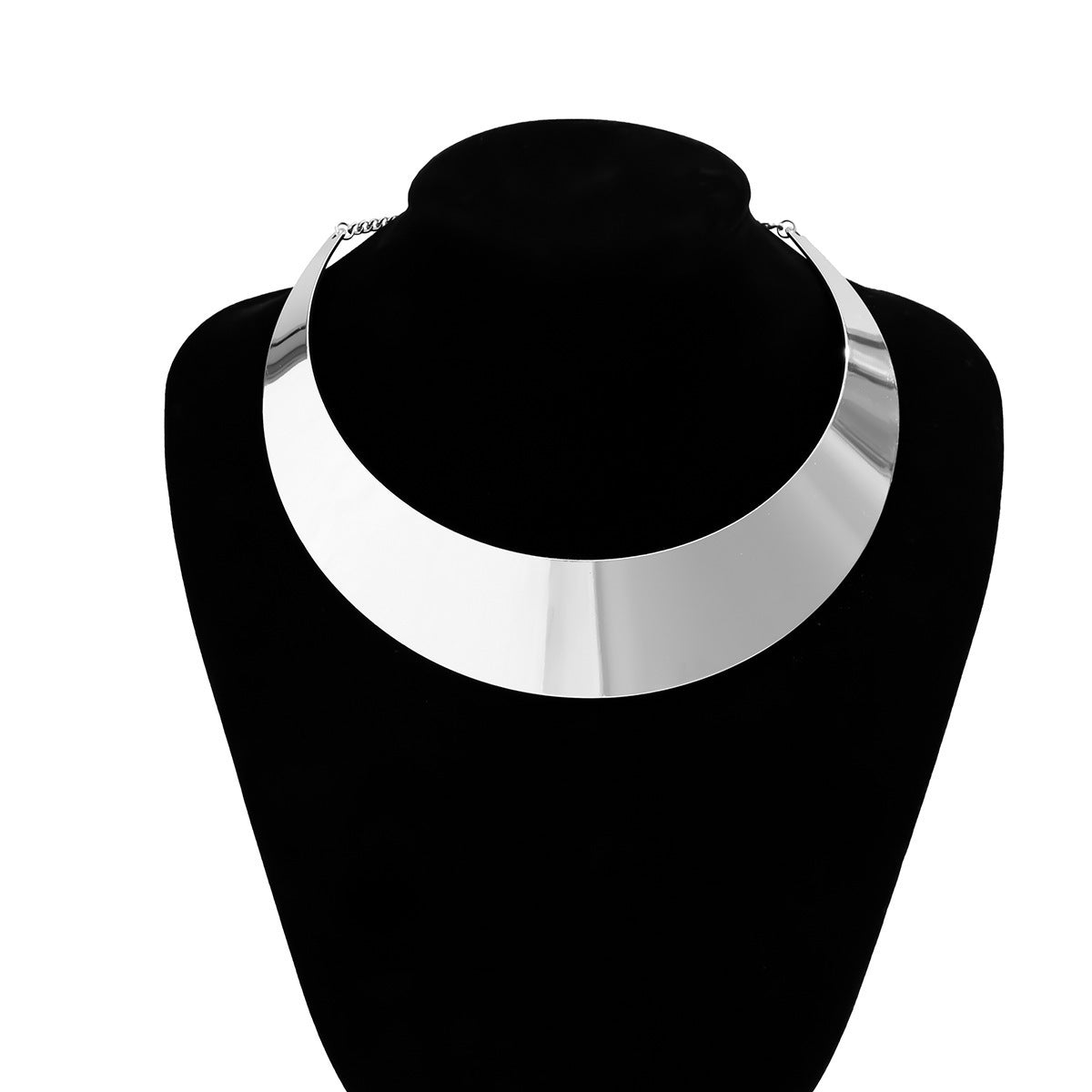Women Choker Necklace with Modern V Design