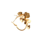 Ladies Creoles with artistic floral ornament