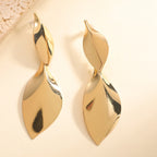 Women Hanging Earrings with Elegant Leaf Shape and Luxurious Finish
