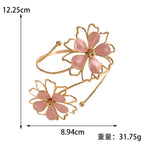 Ladies bracelet with artistic flower design