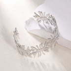 Women's Open Bangle with Elegant Wave Design