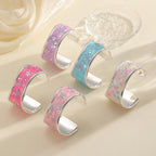 Women Open Bangle with Sparkling Star Motif