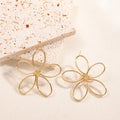 Ladies Hanging Earrings in Artistic Flower Design