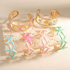 Ladies bracelet with intricate starfish design