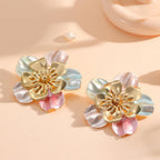 Women's hair clips in playful flower design