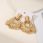 Ladies Hanging Earrings in Modern Rectangular Design
