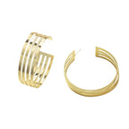 Women's Hanging Earrings in Elegant Wave Pattern