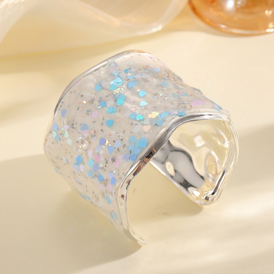 Women's Glittering Ring made of high-quality Epoxy Resin