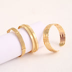 Ladies Open Bangle with Elegant Structure Design