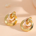 Women's earrings in elegant ring design