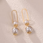 Ladies earrings with elegant pearl design