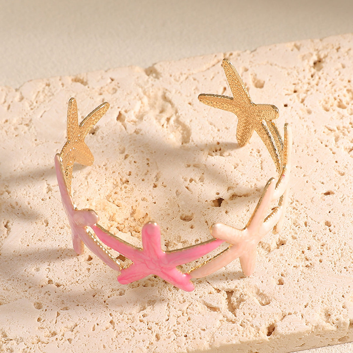 Ladies bracelet with intricate starfish design