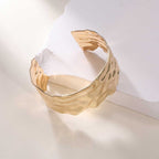 Ladies Open Cuff Bracelet with Artistic, Organic Design