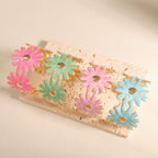 Women's bangle with floral flower pattern