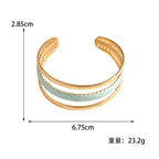 Women Open Bangle with Artistic Relief Design