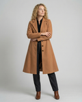 Elegant women's wool coat winter