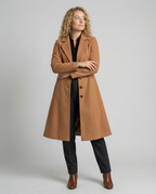 Elegant women's wool coat winter