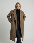 Oversized Wool Coat Women Elegant