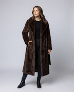 Luxurious Women's Faux Fur Coat Winter