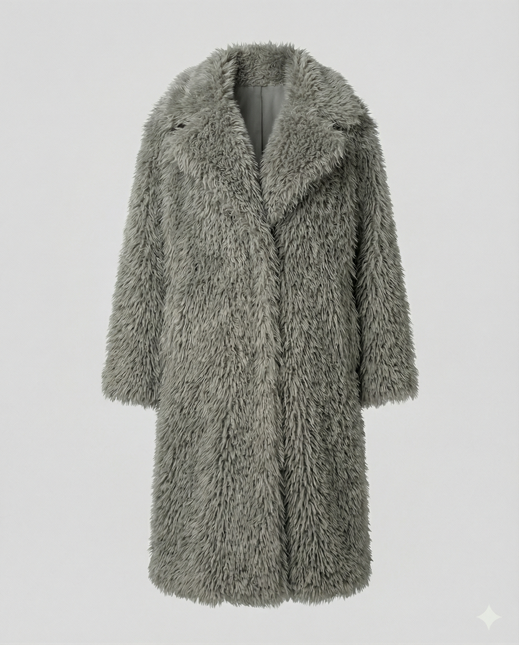 Long Women’s Faux Fur Coat Winter