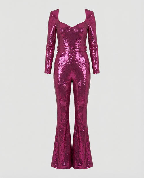 Glamorous sequin jumpsuit women