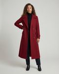 Elegant Double-breasted Wool Coat