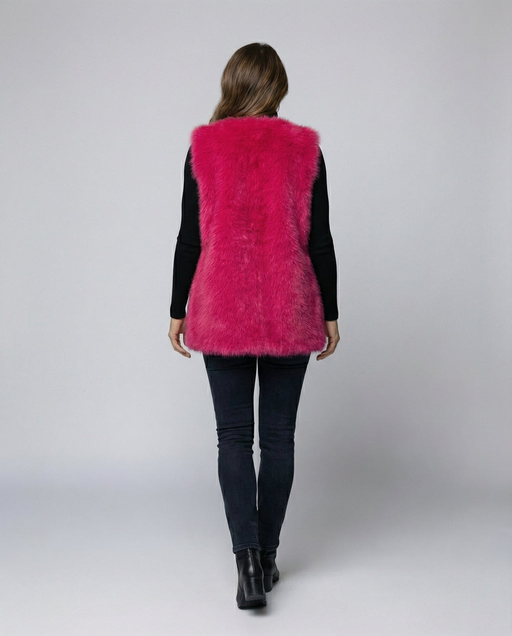 Ladies Faux Fur Vest