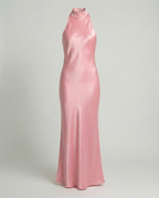 Elegant Maxi Dress Women Satin