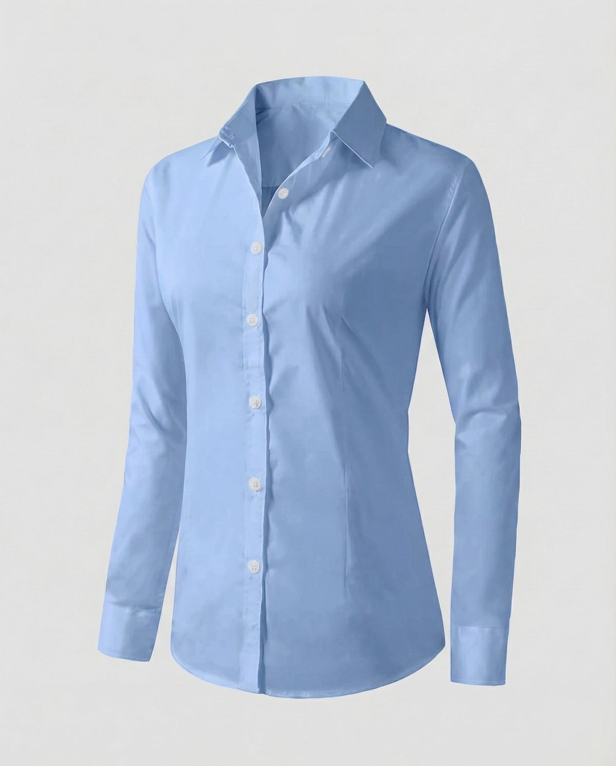 Blouse top women fitted made of cotton blend - product shot