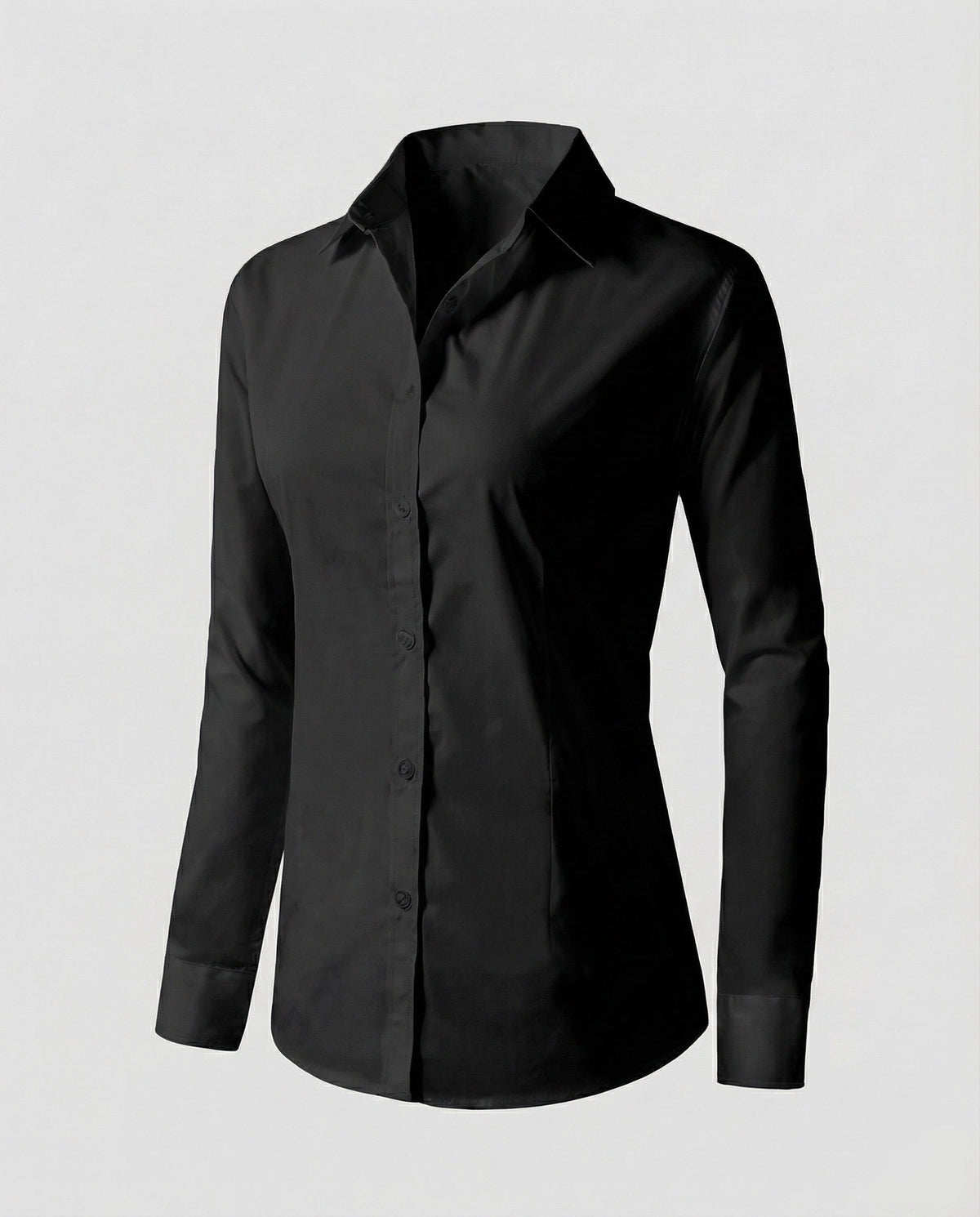 Blouse top women fitted made of cotton blend - product shot