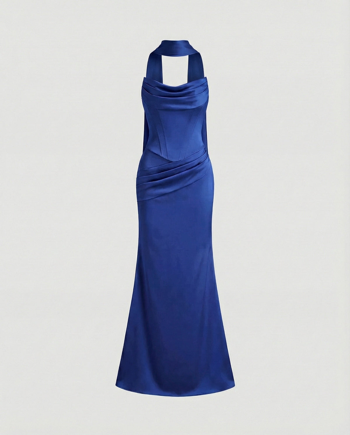 Elegant evening dress with corset mermaid - product shot