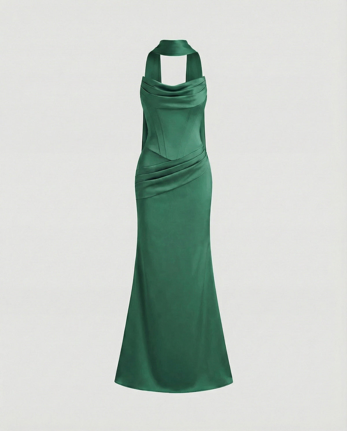 Elegant evening dress with corset mermaid - product shot