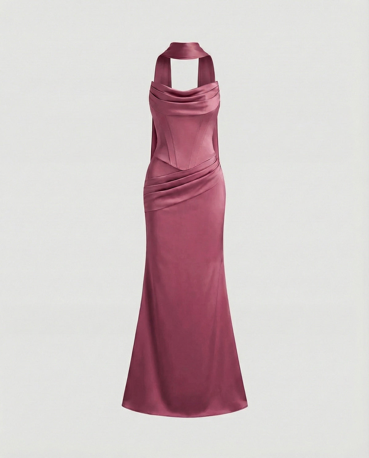 Elegant evening dress with corset mermaid - product shot