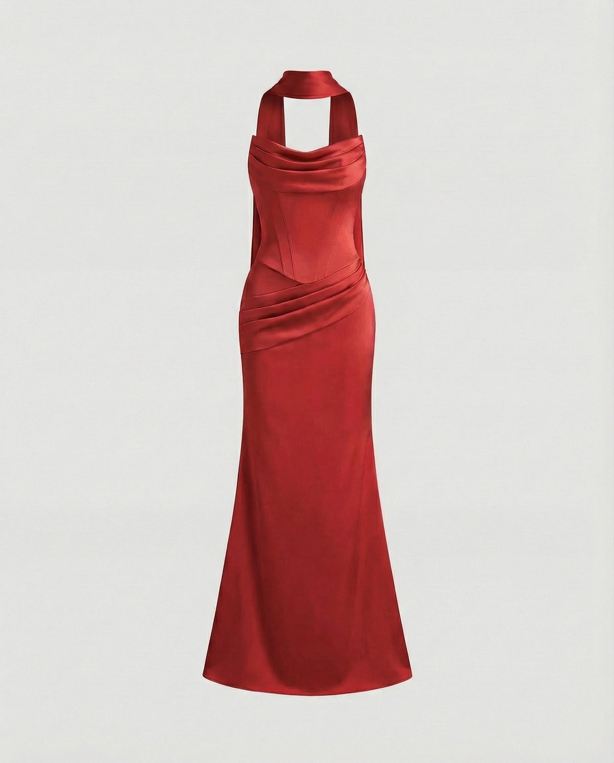 Elegant evening dress with corset mermaid - product shot