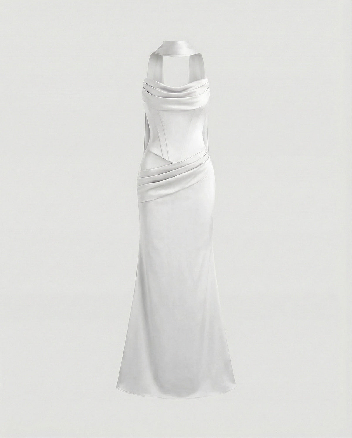 Elegant evening dress with corset mermaid - product shot