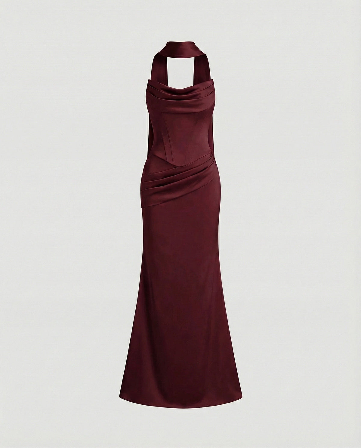 Elegant evening dress with corset mermaid - product shot