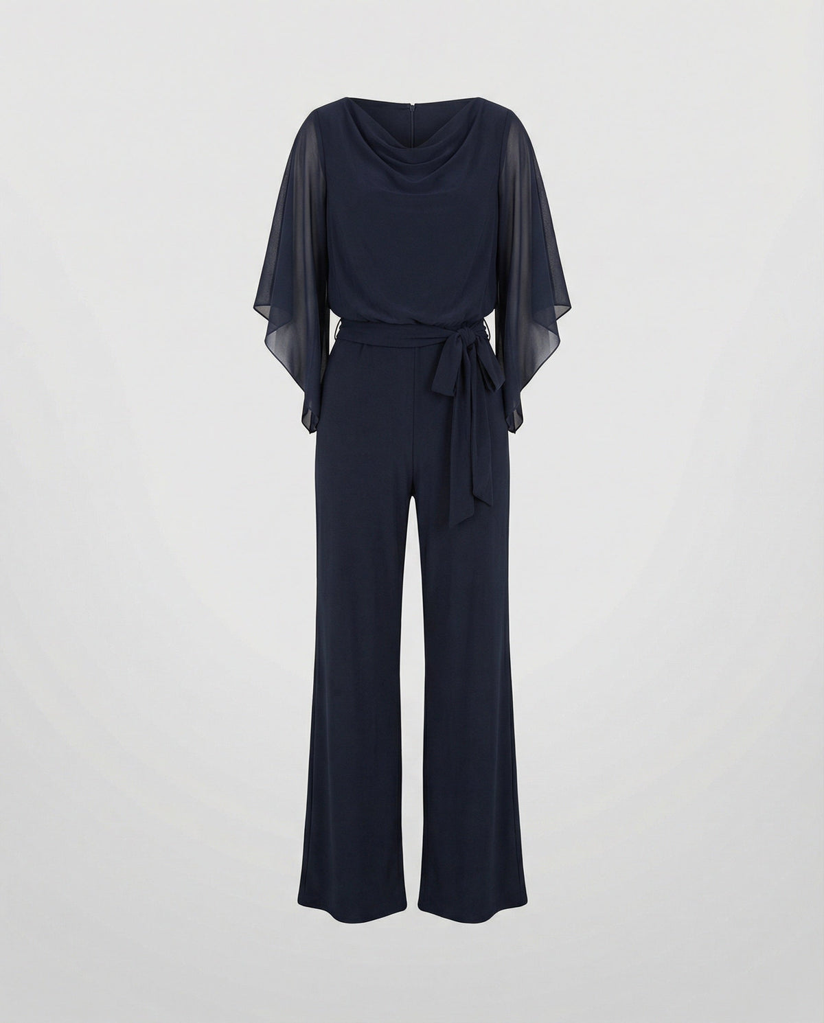 Elegant jumpsuit for women with chiffon sleeves - product shot