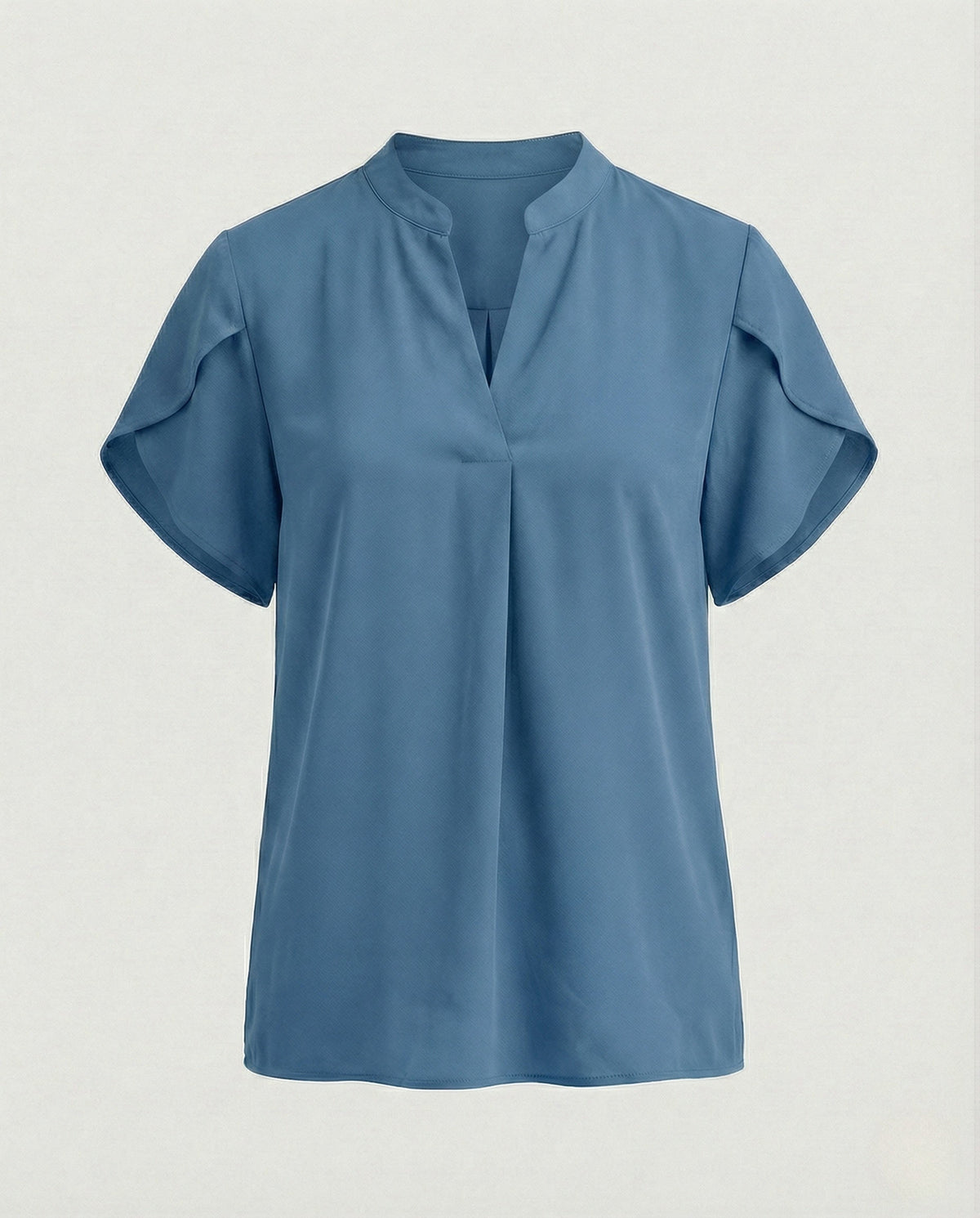 Blouse top women with V-neck and puff sleeves - product shot
