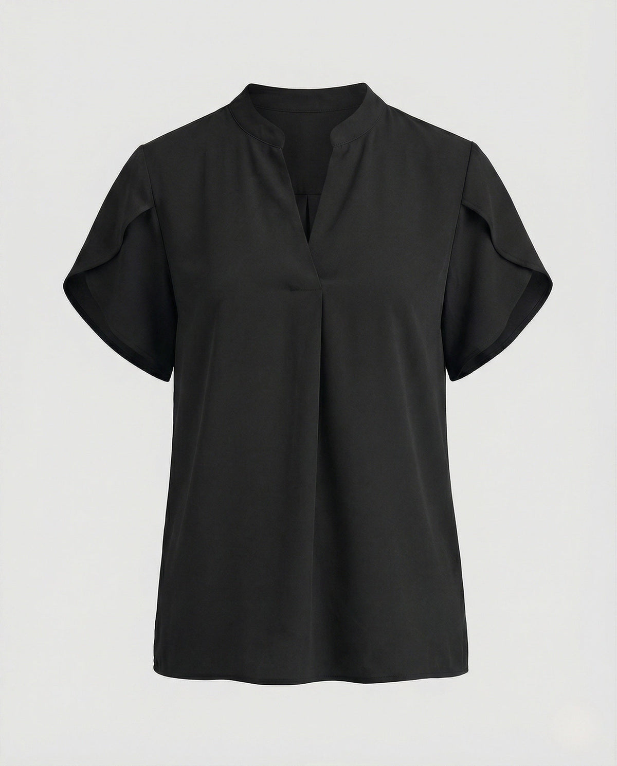 Blouse top women with V-neck and puff sleeves - product shot