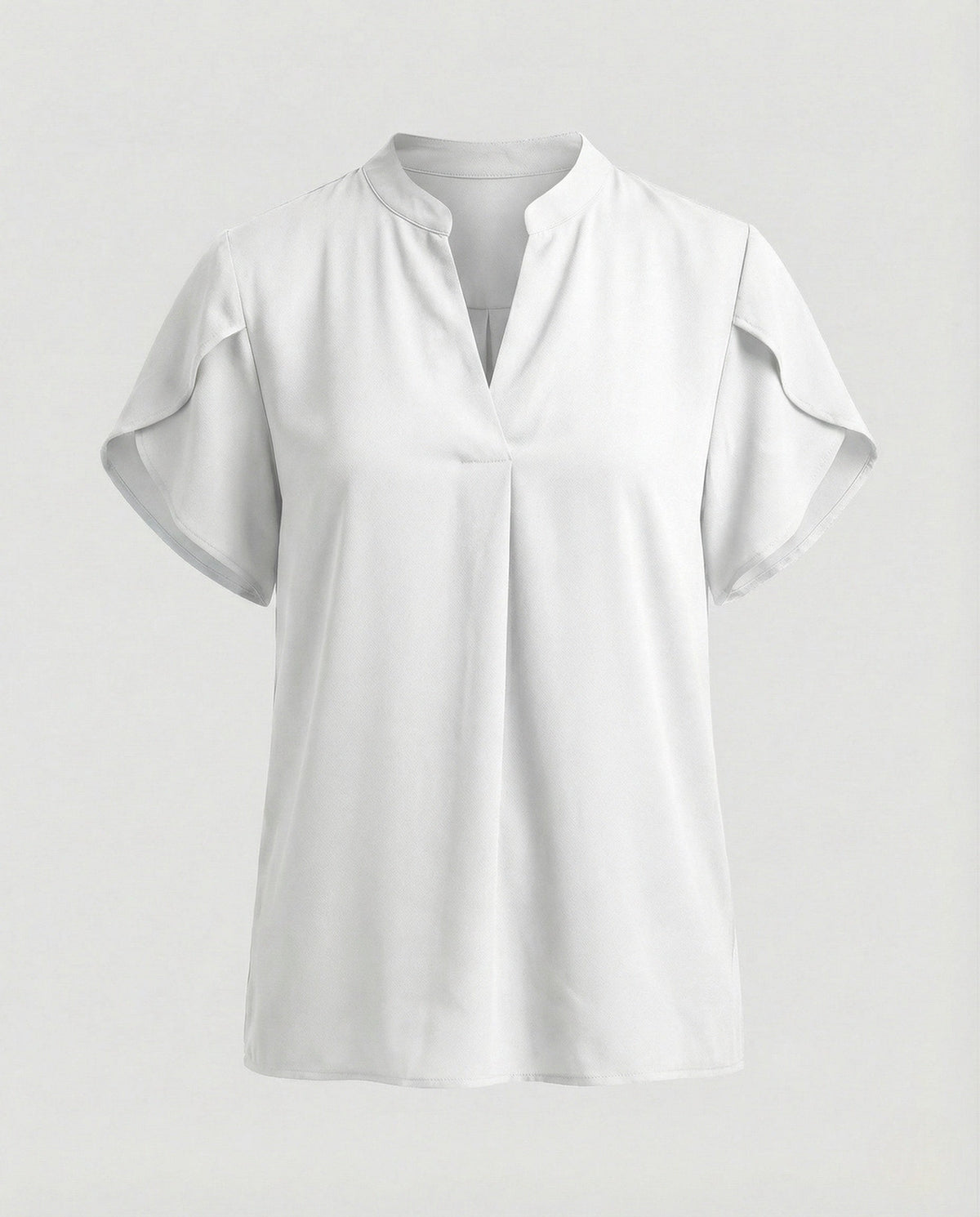 Blouse top women with V-neck and puff sleeves - product shot