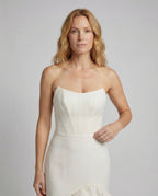 Women Evening Dress Strapless Mermaid - upper body view