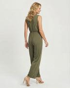 Women's Jumpsuit Palazzo Leg with Waist - back view
