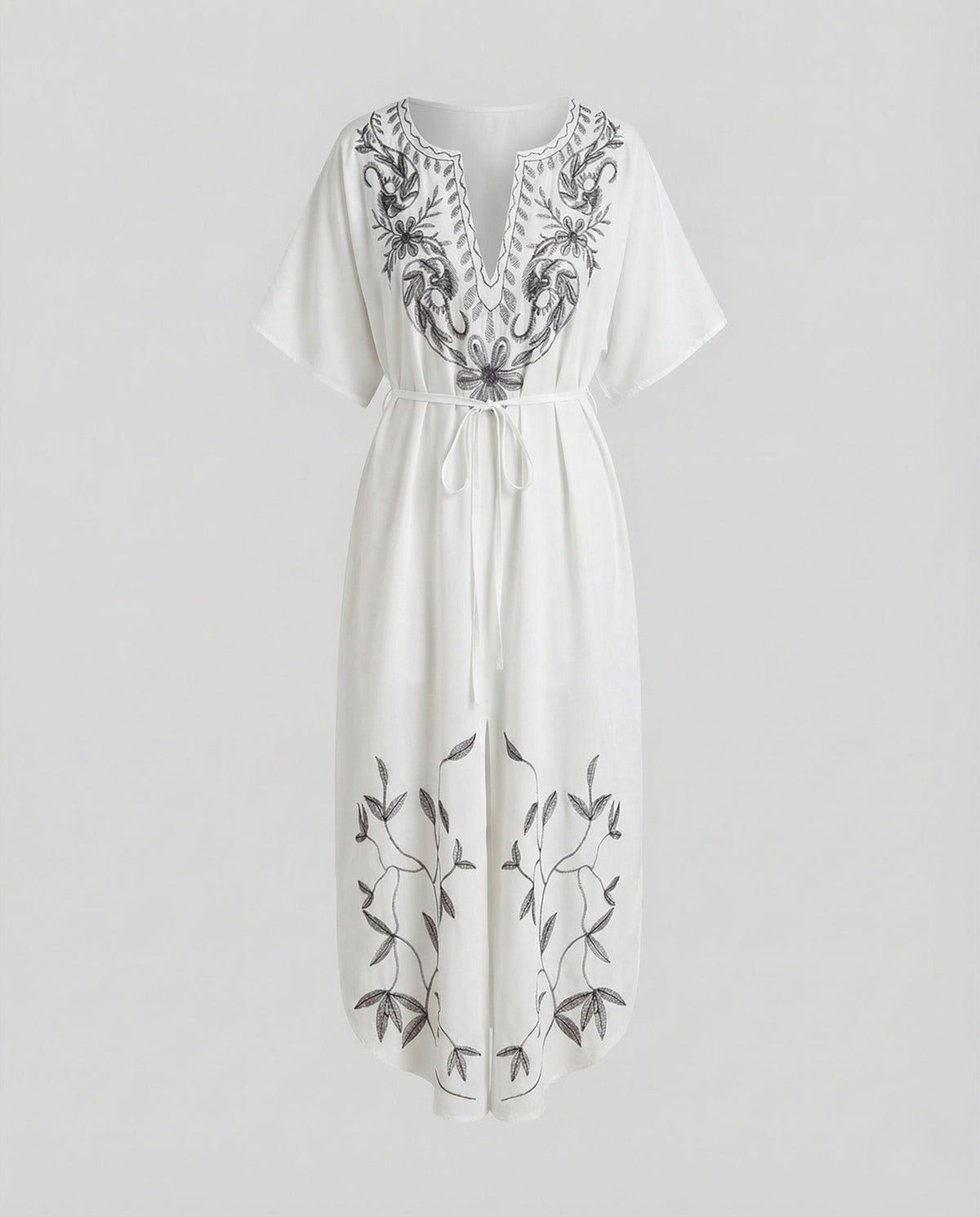 Women's Maxi Dress Kaftan Embroidered - product shot