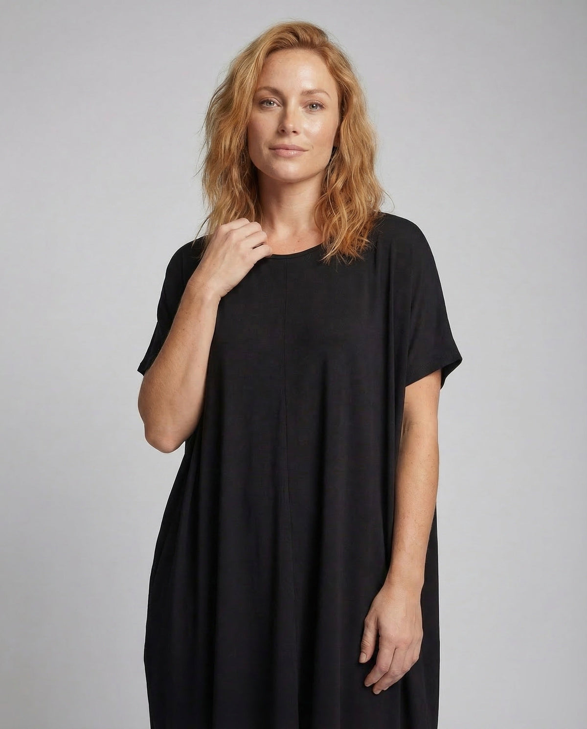 Women's Max Dress Oversize Summer - upper body view