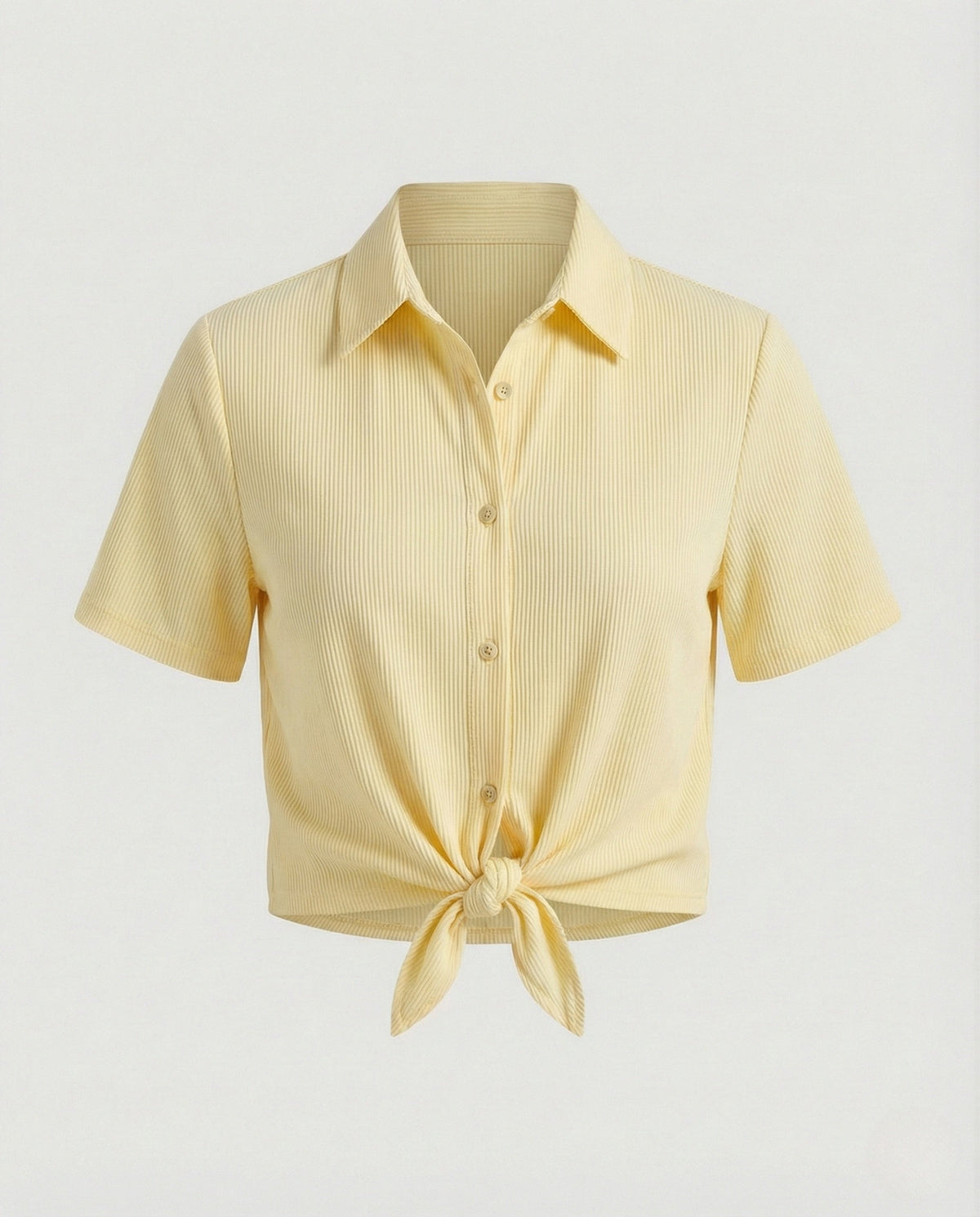 Women's Blouse Top Shirt Collar Knot - product shot
