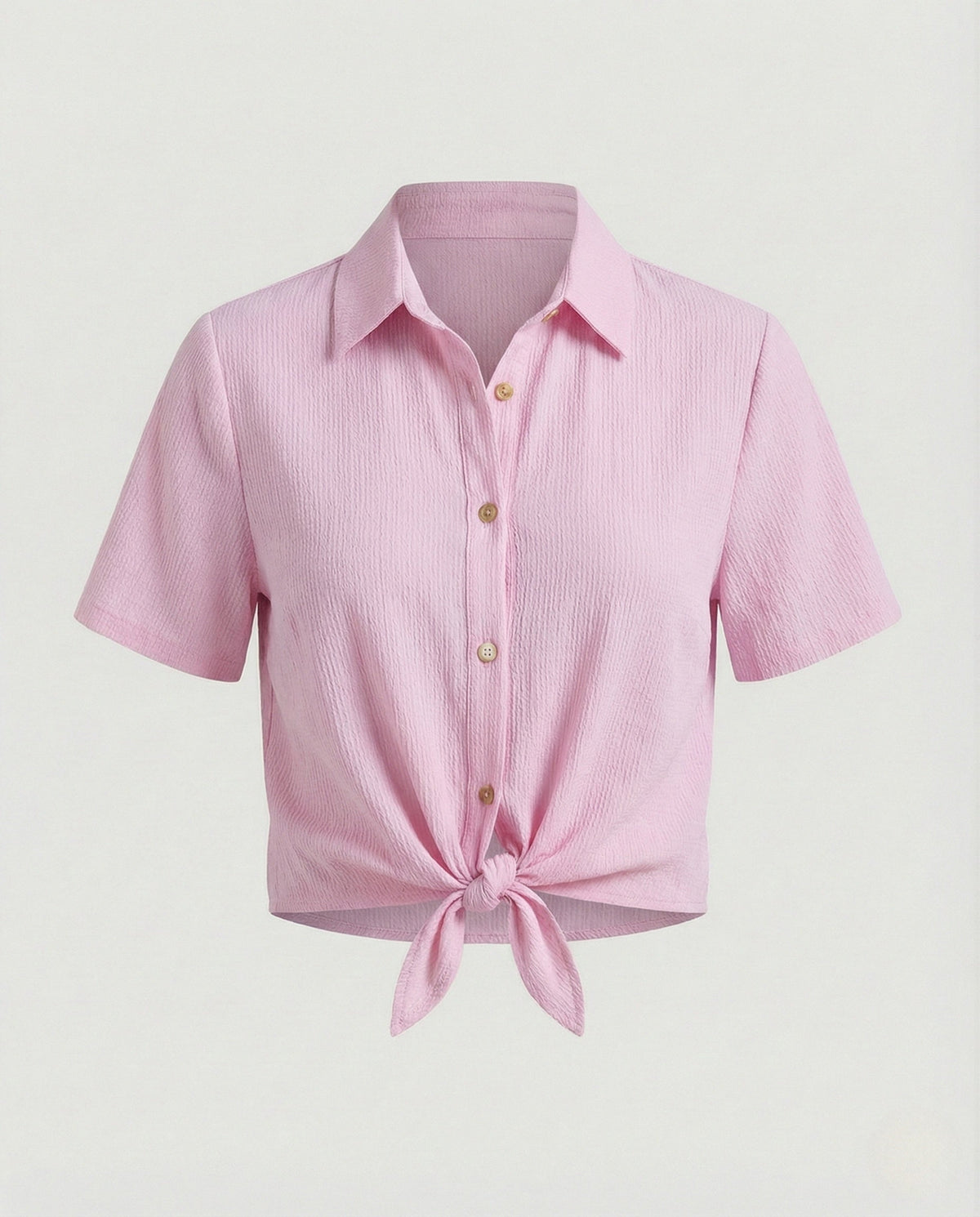 Women's Blouse Top Shirt Collar Knot - product shot