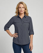 Women’s Blouse Jacket Utility Style - upper body view