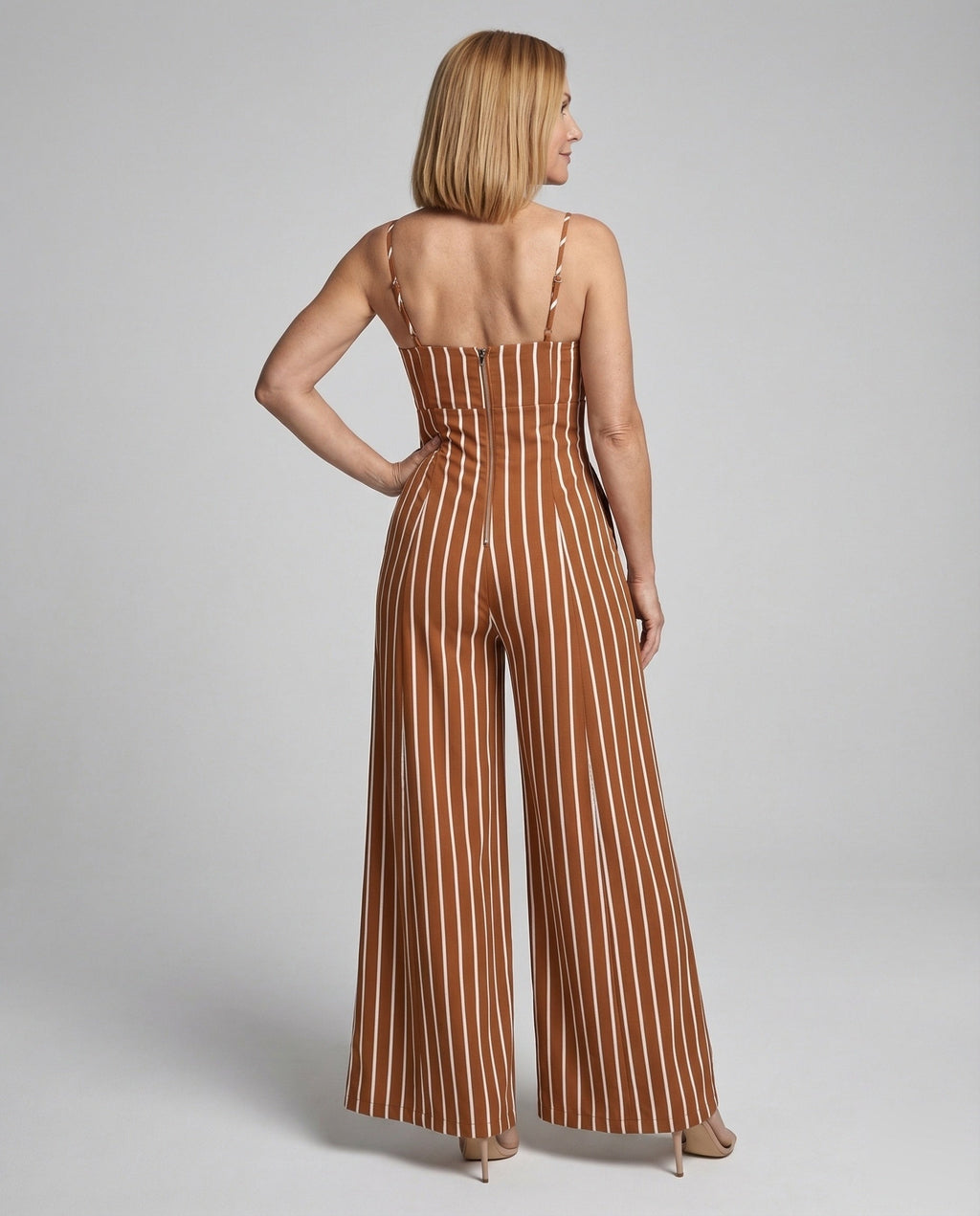 Women’s Jumpsuit elegant Spaghetti straps - back view